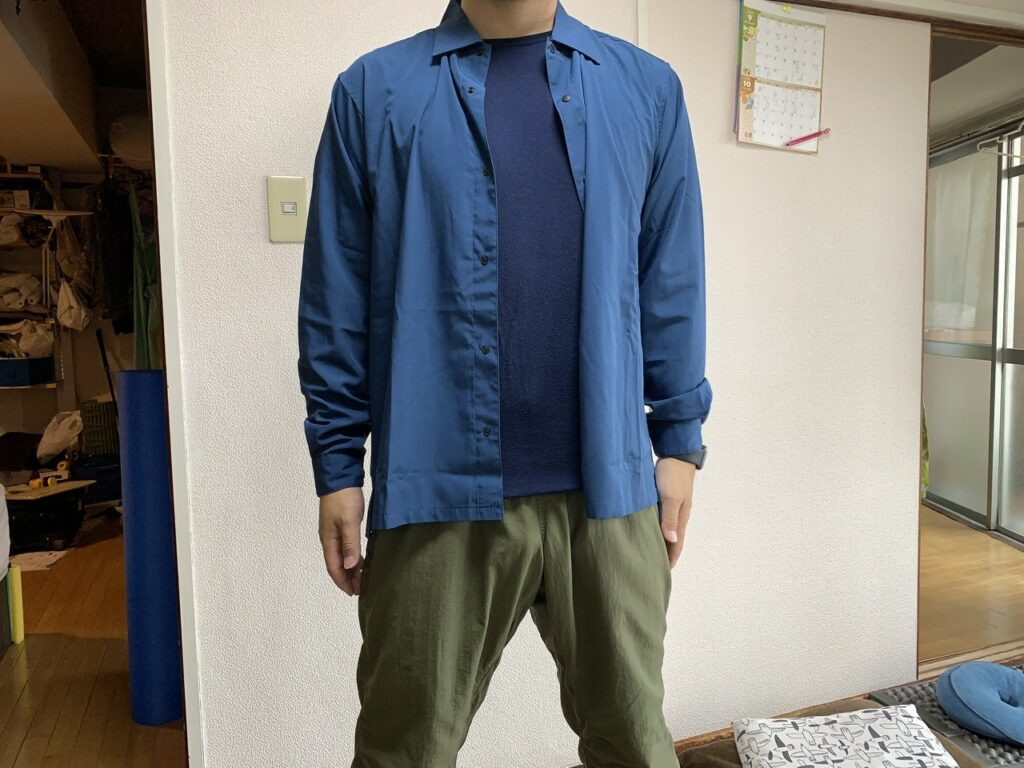 M適当な価格山と道 メンズ Merino Short Sleeve Shirt Indigo シャツ  メンズM￥10,958-www.epmhv.quito.gob.ec